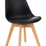 Padded Shell Chairs - Black