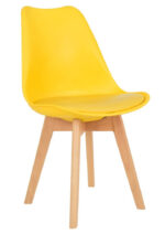 Padded Shell Chair Yellow 1 1