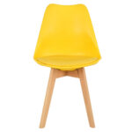 Padded Shell Chair Yellow 2 1