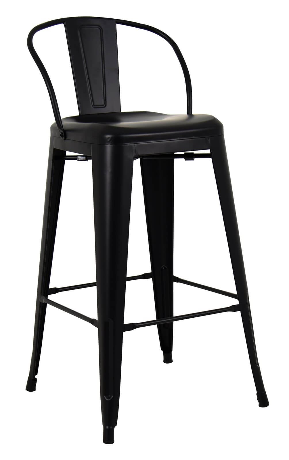 Pressed Bar Chairs - Matte Black
