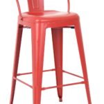 Pressed Bar Chairs - Matte Red