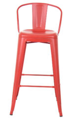 Pressed Bar Chairs - Matte Red