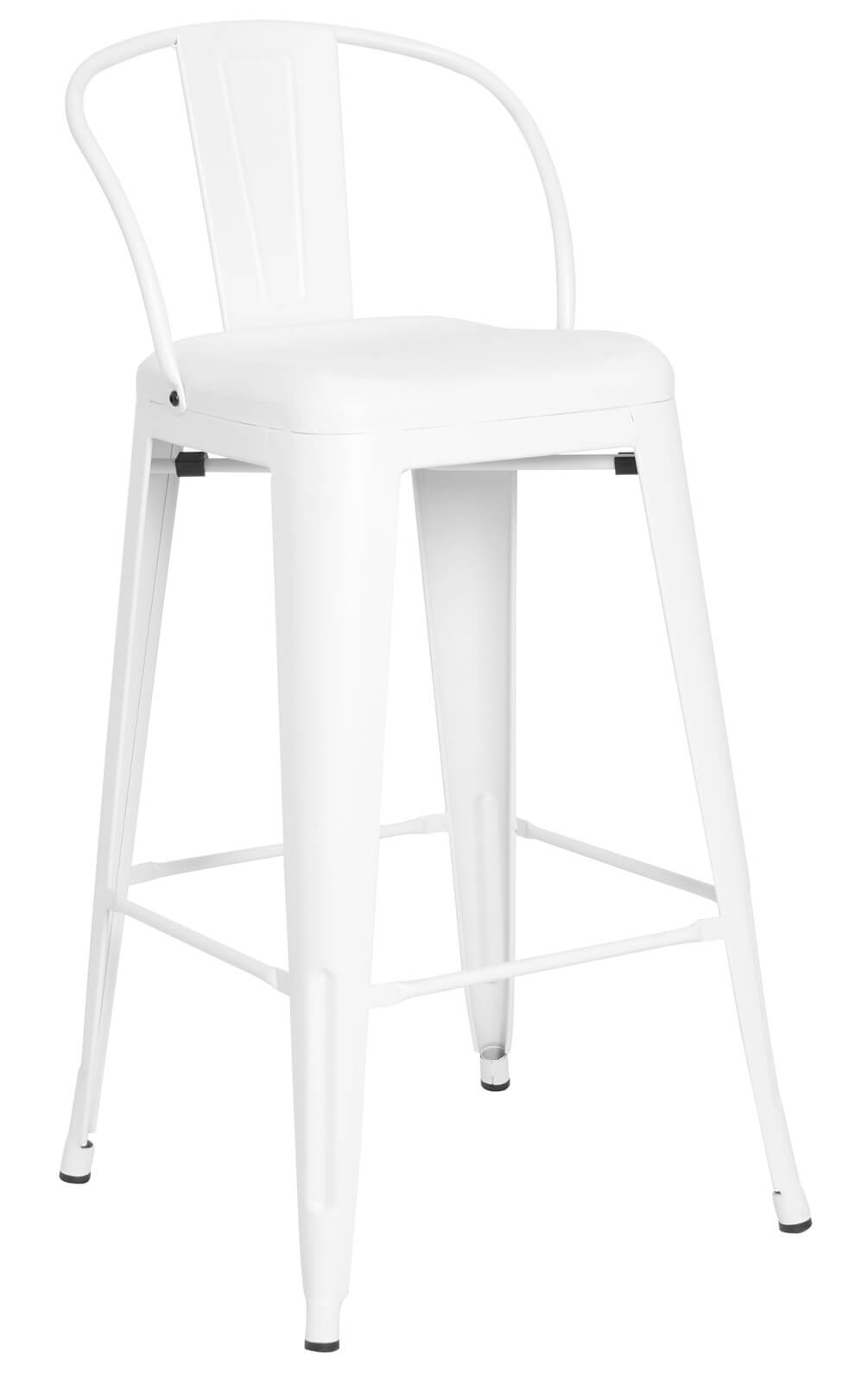 Pressed Bar Chairs - Matte White
