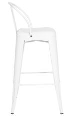 Pressed Bar Chairs - Matte White