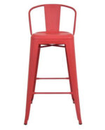 Pressed Bar Stools <br><h6><span style="color: #808080;">Matte Red</span> - Image 2