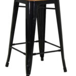 Pressed Kitchen Stool Black 1 1