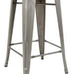 Pressed Kitchen Stool Grey 1