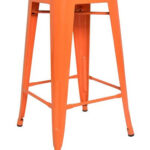 Pressed Kitchen Stool Orange 1