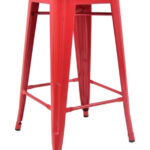 Pressed Kitchen Stool Red 1