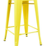 Pressed Kitchen Stool Yellow 1
