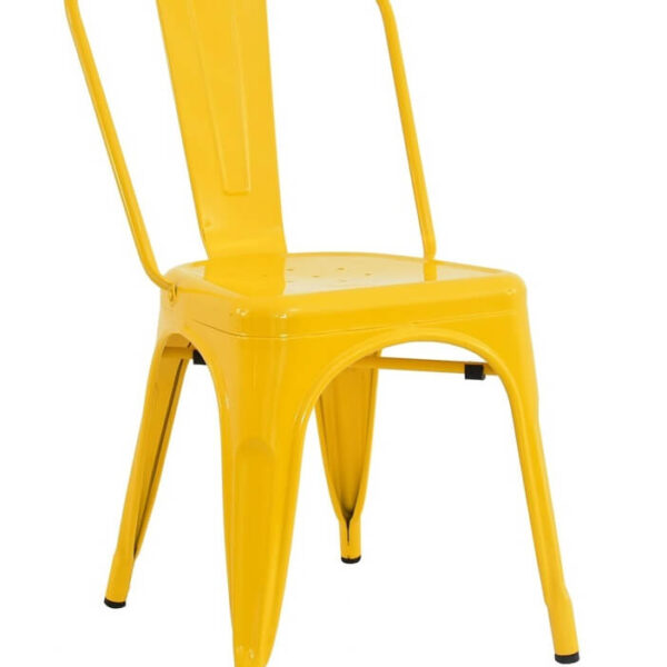 Pressed Side Chair Gloss Yellow 1
