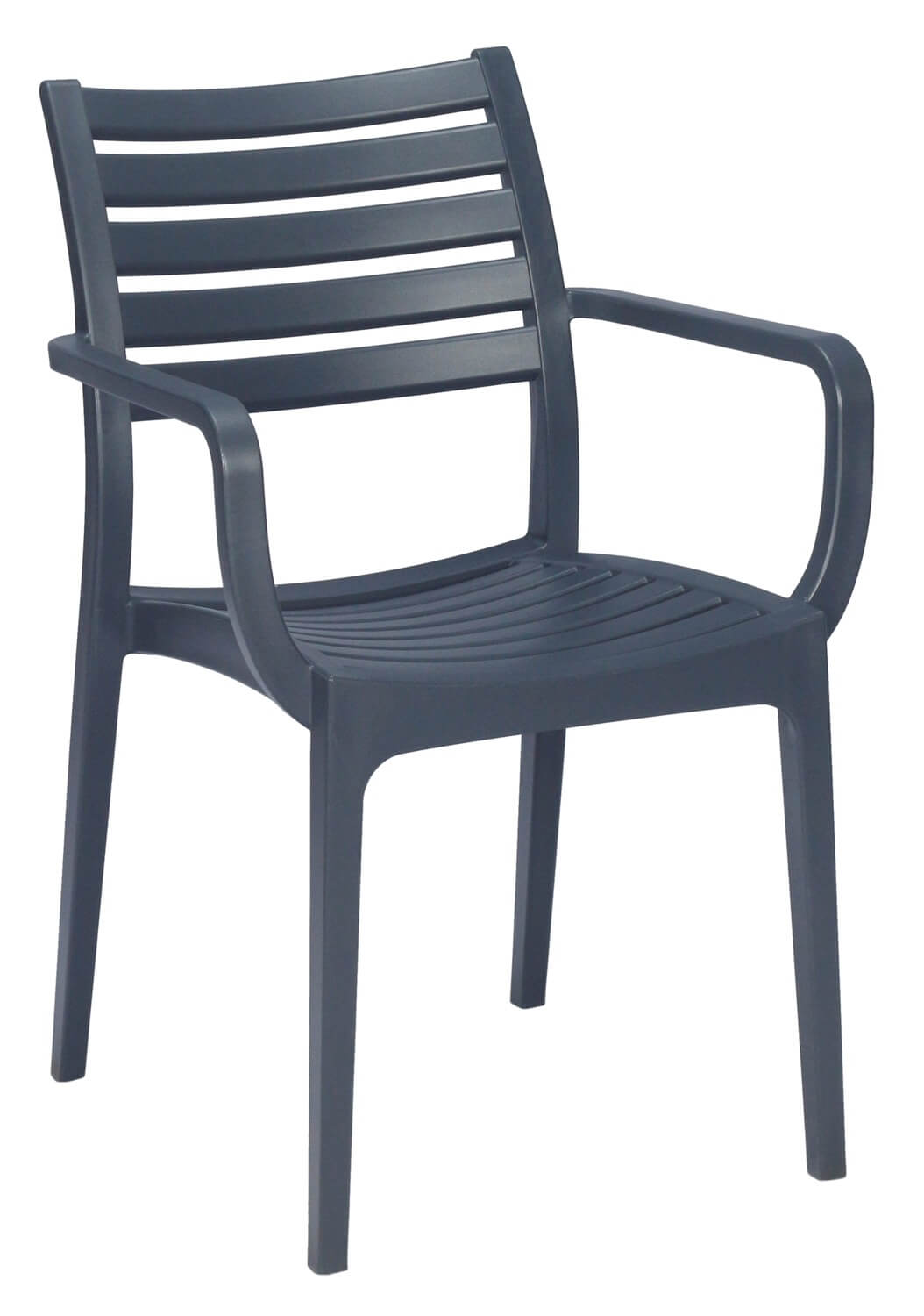 Rimini Arm Chairs - Charcoal Rimini Arm Chairs - Charcoal