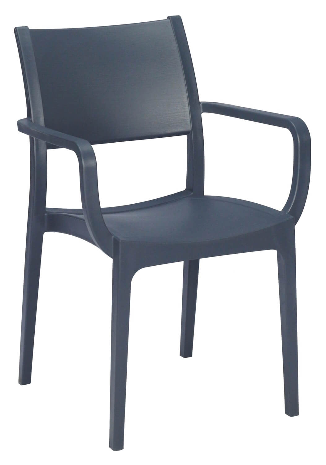 Verona Arm Chairs - Charcoal Verona Arm Chairs - Charcoal