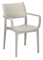 Verona Arm Chairs - Taupe