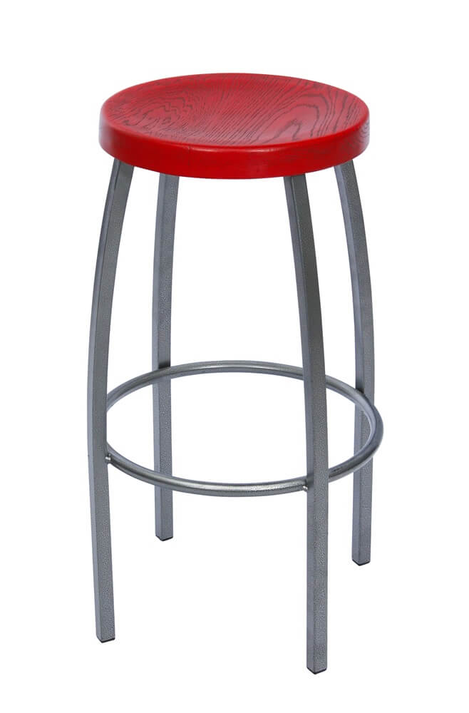 Barrel Bar Stools - Red