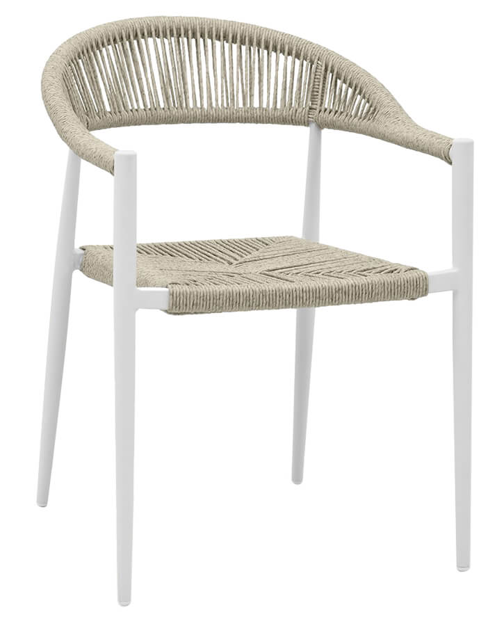 Matrix Rope Chairs Beige+White