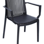 Bella Arm Chairs - Black 01