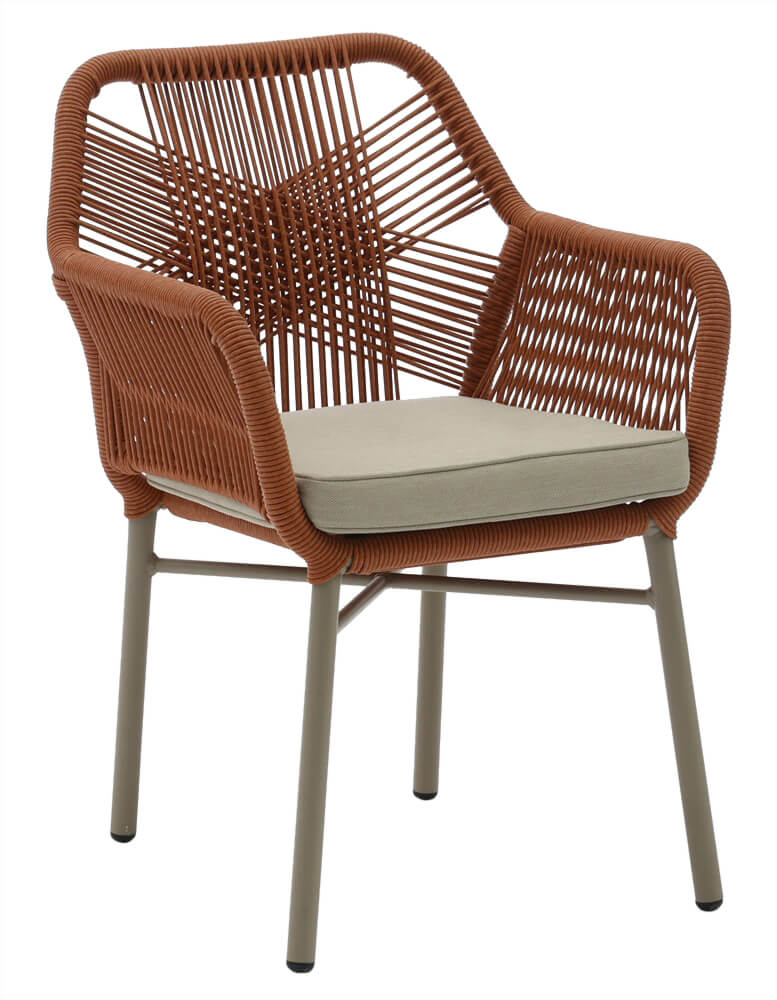 Tenso Rope Chairs Terracotta