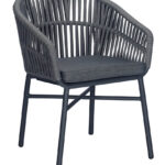 Verta Rope Chairs Dark Grey 1