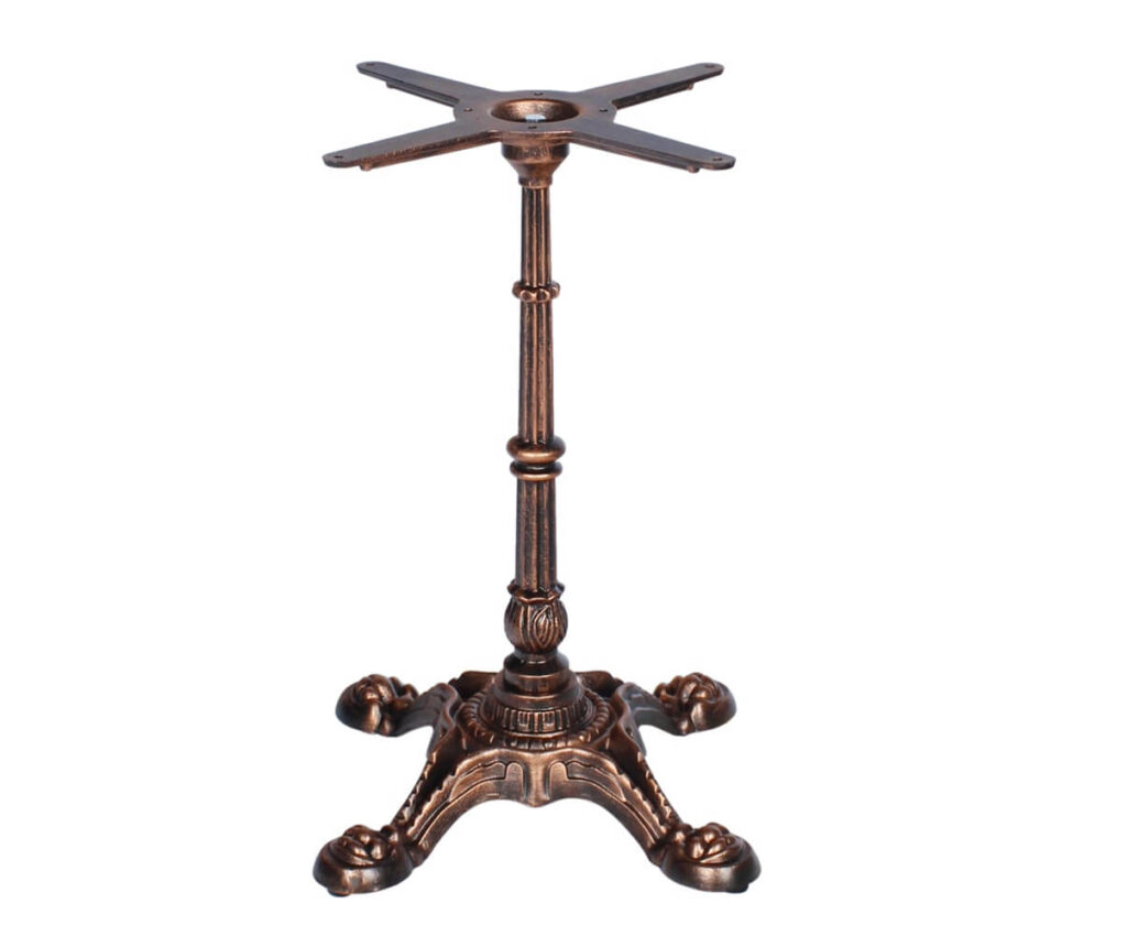 Bistro Single Table Bases - Antique Copper