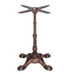 Bistro Single Table Bases - Antique Copper