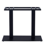 Square XL Double Table Bases Black 1
