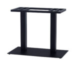 Square XL Double Table Bases Black 2