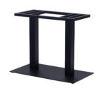 Square XL Double Table Bases Black 3