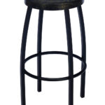 Barrel Bar Stools - Black and Gold