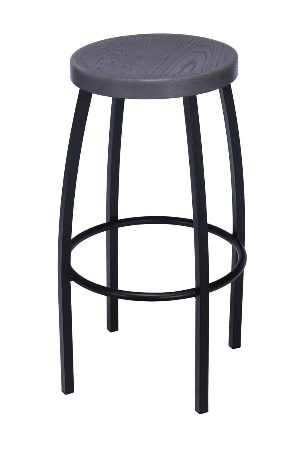 Barrel Bar Stools - Grey Balau Barrel Bar Stools - Grey Balau