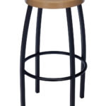 Barrel Bar Stools - Light Oak