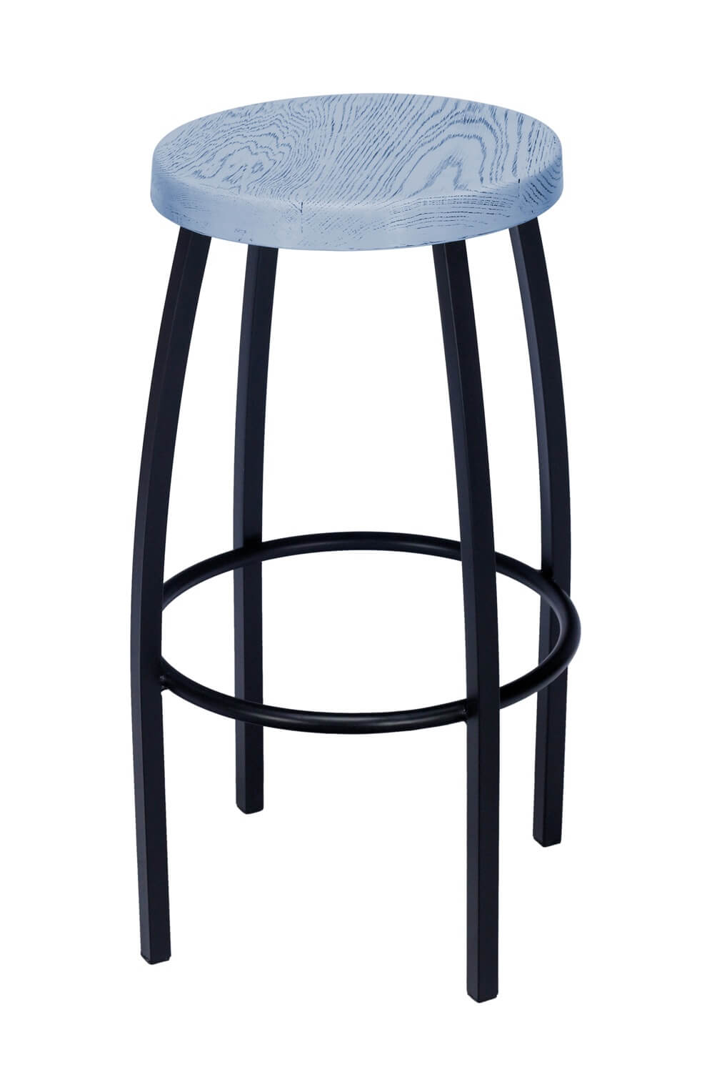 Barrel Bar Stools - Weathered Balau Barrel Bar Stools - Weathered Balau