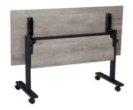Mobile Training Tables + Melamine Modesty Panel Folded