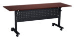 Mobile Training Tables + Perforated Steel Modesty Panel