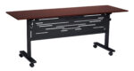 Mobile Training Tables + Slotted Steel Modesty Panel