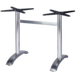 Aluminium Double Table Bases Anodised 1