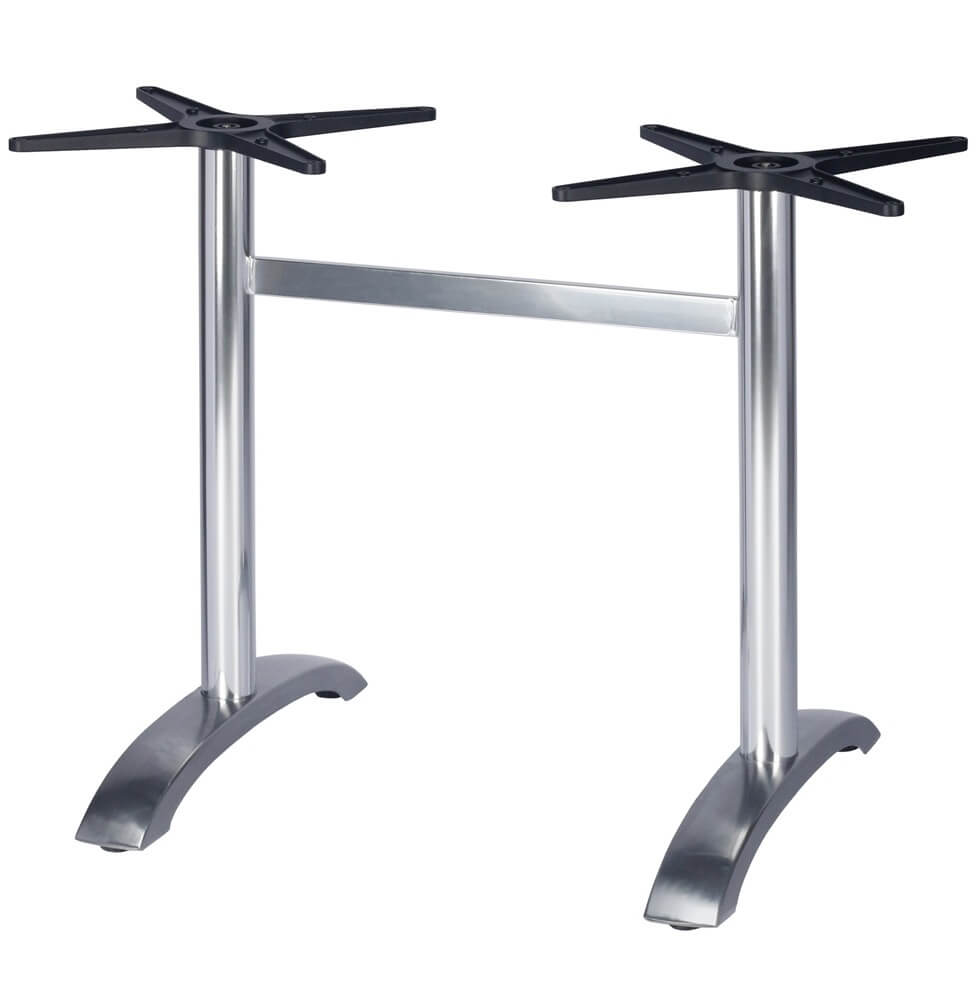 Aluminium Double Table Bases Anodised 1
