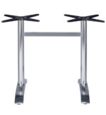 Aluminium Double Table Bases Anodised 3