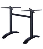 Aluminium Double Table Bases Black 2
